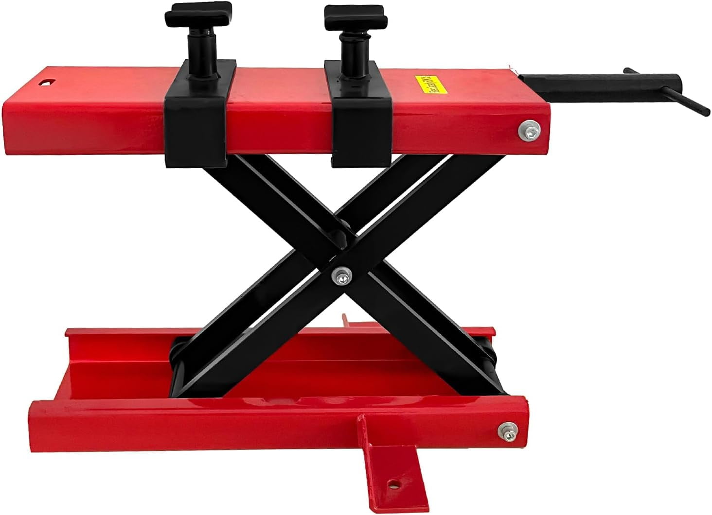 PRIJESSE Motorcycle Jack, 1100 LB Capacity Scissor Jack with 2 Brackets