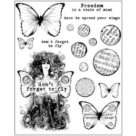 PRIMA MARKETING INC 6x7.5 Cling Stamp-Dont Forget UPC 655350962005