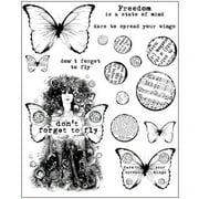 PRIMA MARKETING INC 6x7.5 Cling Stamp-Dont Forget UPC 655350962005