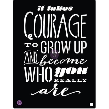 PRIMA MARKETING INC 8x10 Stencil - Courage UPC 655350587154