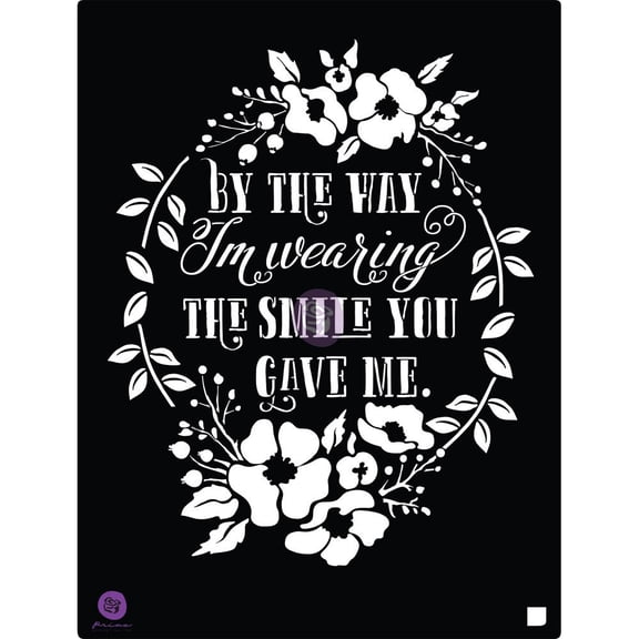 PRIMA MARKETING INC 8x10 Stencil - Smile UPC 655350587192