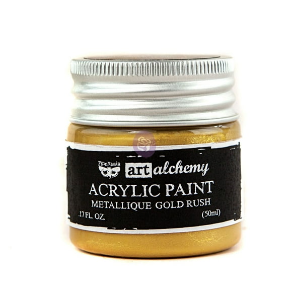 PRIMA MARKETING INC Art Alchemy-Acrylic Paint-Metallique Gold 1.7 fl.oz (50ml) UPC 655350963071