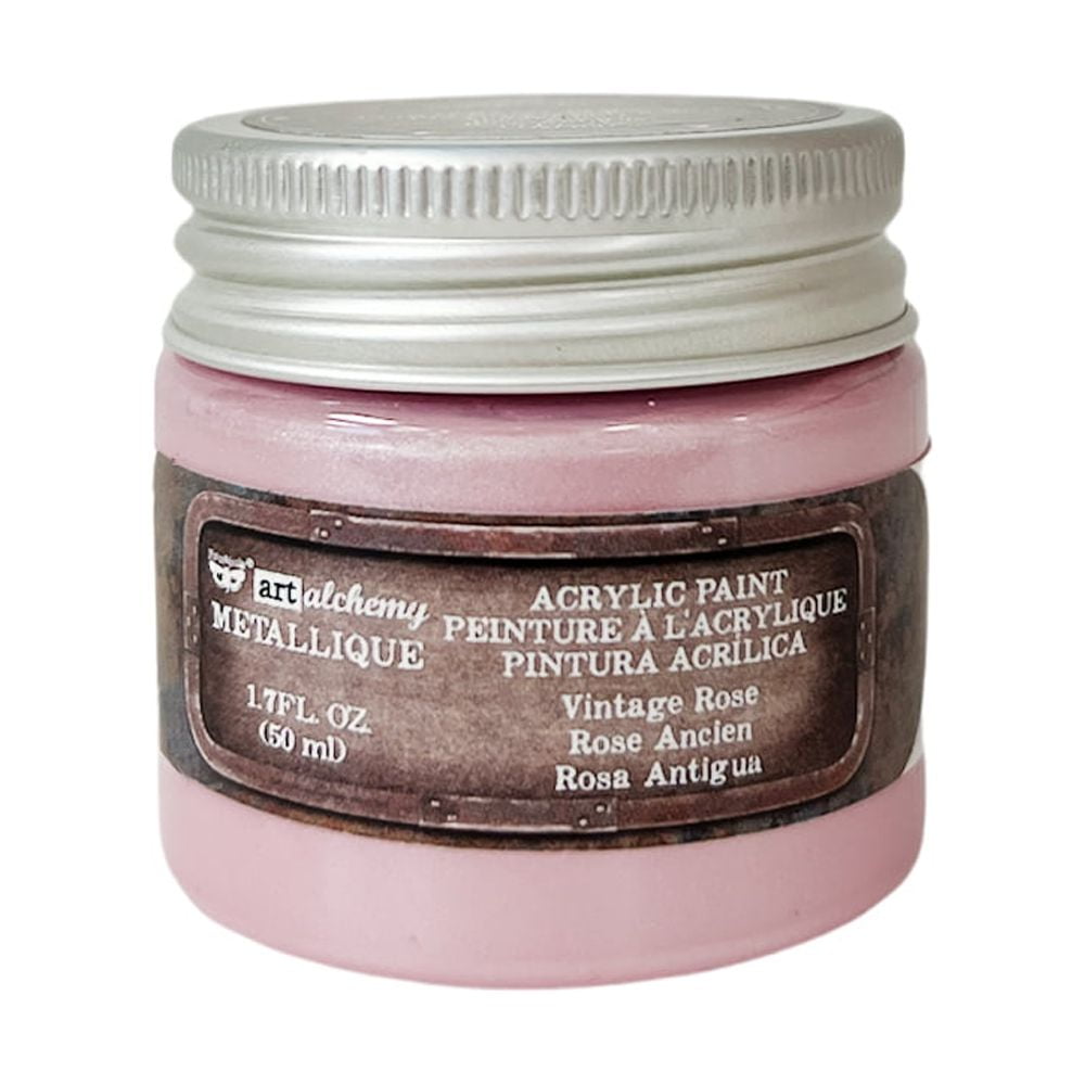 PRIMA MARKETING INC Art Alchemy-Acrylic Paint-Metallique Rose 1.7 fl.oz (50ml) UPC 655350963200