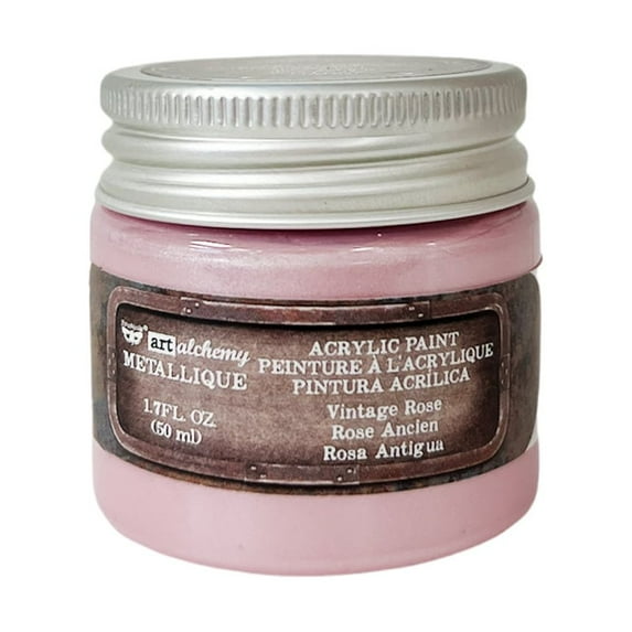 PRIMA MARKETING INC Art Alchemy-Acrylic Paint-Metallique Rose 1.7 fl.oz (50ml) UPC 655350963200