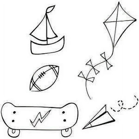 PRIMA MARKETING INC CLING STAMP - FUN TIME UPC 655350910976