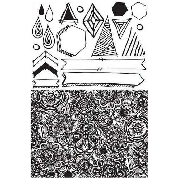 PRIMA MARKETING INC Cling Stamp - Free Spirit UPC 655350573133