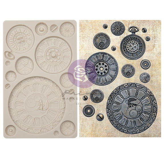 PRIMA MARKETING INC Finnabair Moulds - Clock Faces - 5"x8"x8mm VA0002330077 UPC 655350969370