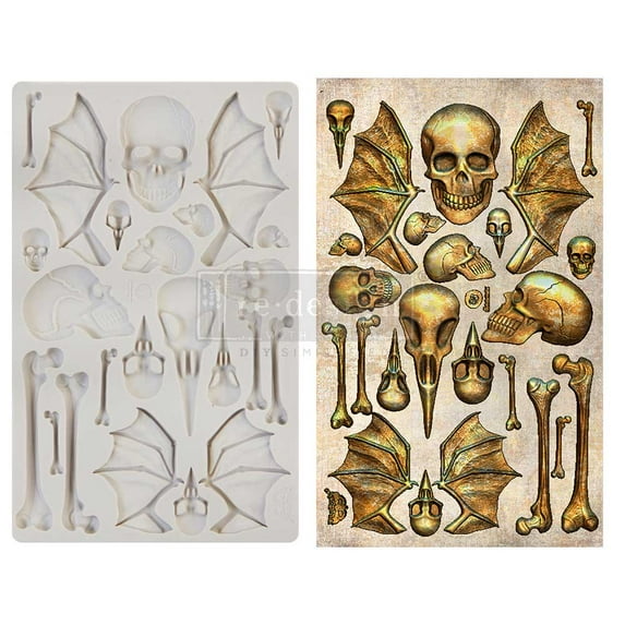 PRIMA MARKETING INC Finnabair - Moulds - Wings and Bones - 1 pc, 5x8 in VA0002330242 UPC 655350968625