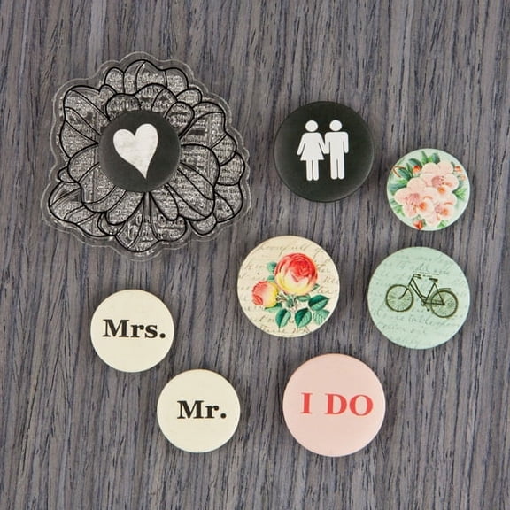 PRIMA MARKETING INC Flair Buttons- Something Blue - UPC 655350572709