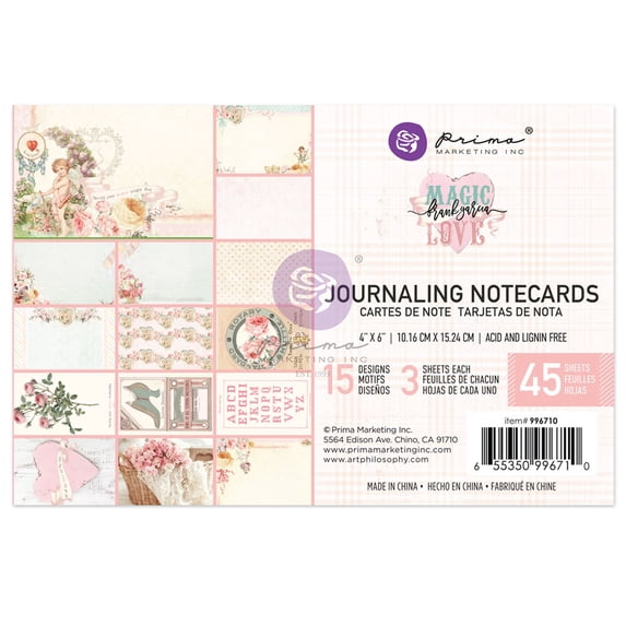 PRIMA MARKETING INC Frank Garcia Magic Love Paper PAD 4x6JOURNLG, 15 Designs/3 Each UPC 655350996710