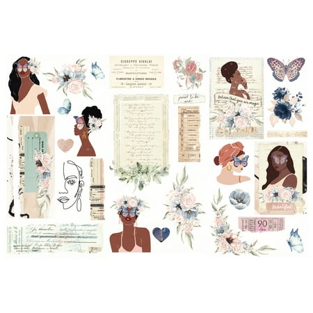 PRIMA MARKETING INC Indigo Collection Rub-Ons - 3 sheets UPC 655350998349