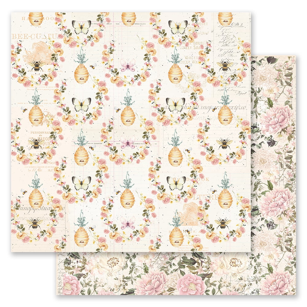 PRIMA MARKETING INC Miel Collection 12x12 Sheet - Honeybee - 12x12 in, w/ foil details UPC 655350997991