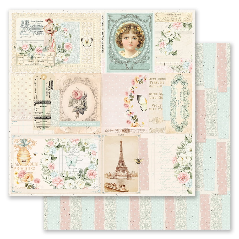 PRIMA MARKETING INC Miel Collection 12x12 Sheet - Todo Lo Que Amo - 12x12 in, w/ foil details UPC 655350998028