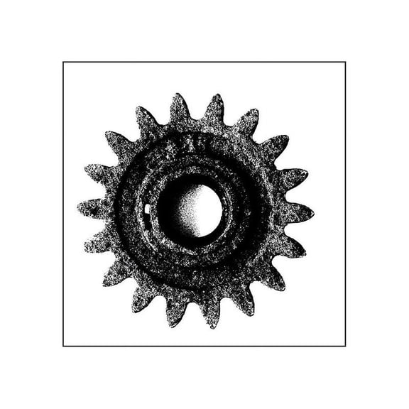 PRIMA MARKETING INC Wood Mounted Stamps-Rusty Cog UPC 655350962203