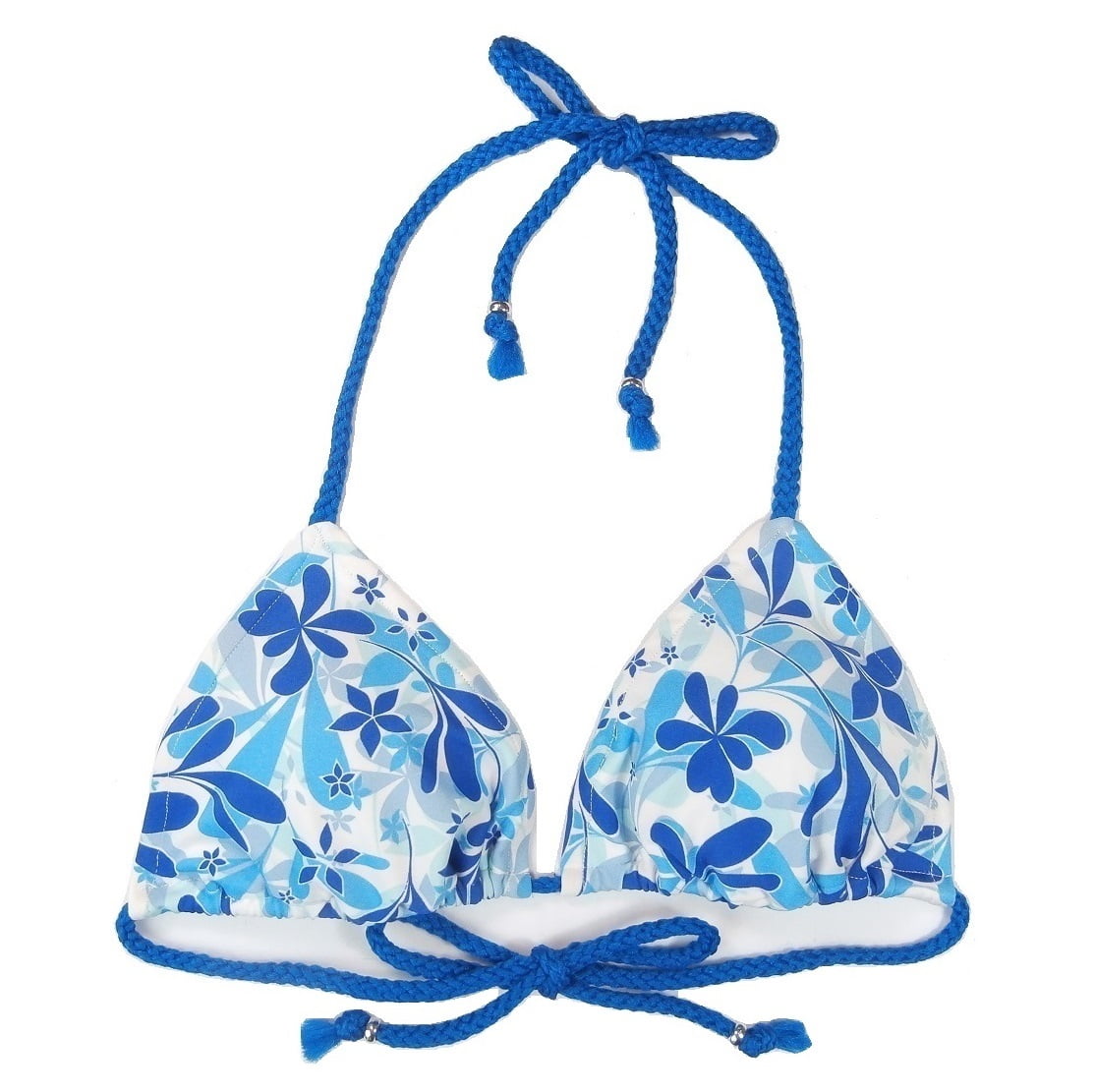 Prima Swim Aqua Floral Triangle Shape Swimsuit Bathing Suit Swimwear