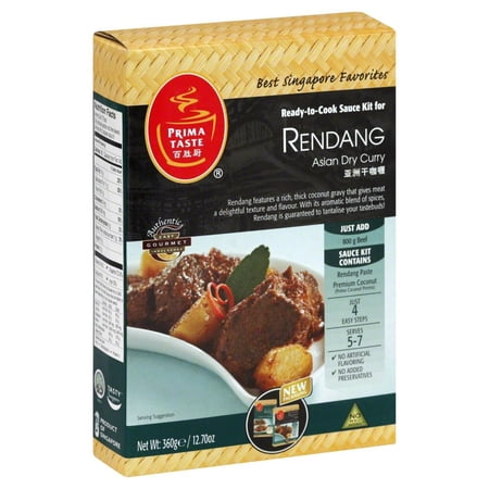 Prima Taste Ready-To-Cook Sauce Kit, Rendang, 12.7 Oz