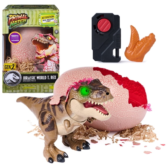 Primal Hatch Jurassic World Interactive T-Rex Dinosaur Toy for Kids 5 and up