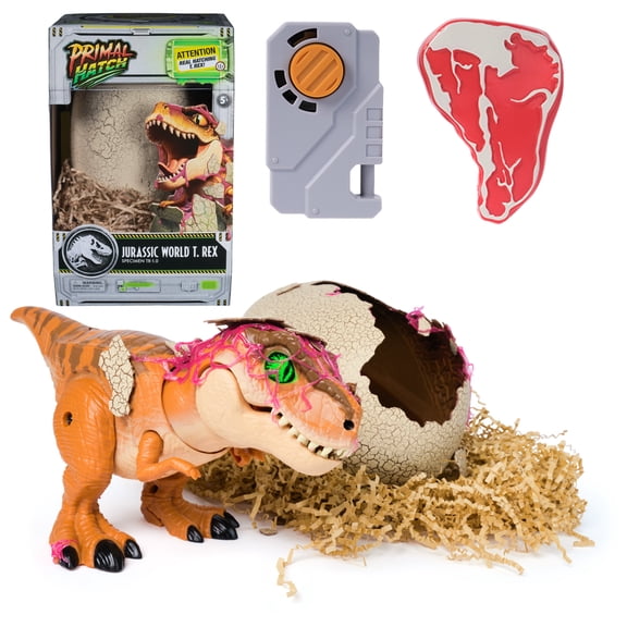Primal Hatch T-Rex Interactive Dinosaur Toy Moving Parts Multicolor 1 Piece