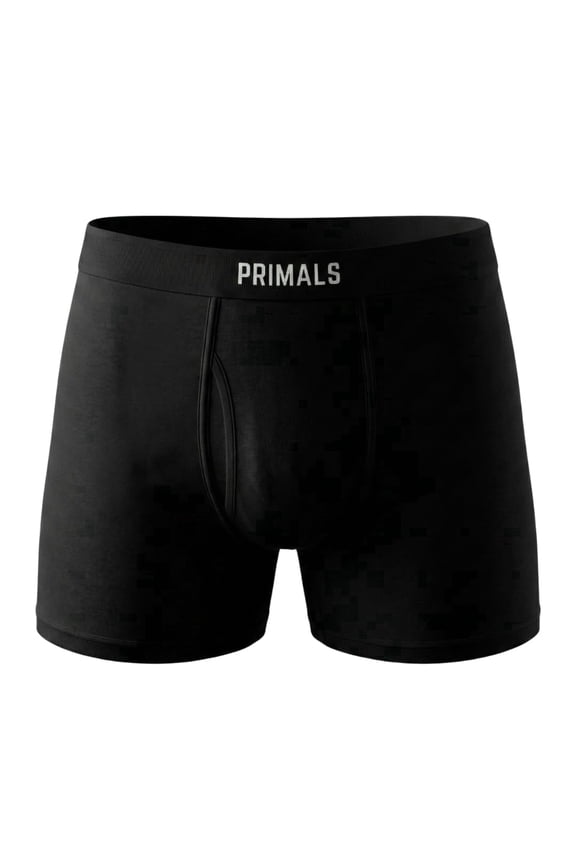 100% Merino Wool Boxer Briefs - Natural Rubber Waistband - Elite Performance - Black (1 Count) (US, Alpha, X-Large, Regular, Regular, Midnight Black)