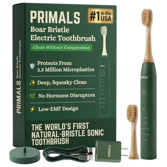 PRIMALS Boar Bristle Electric Toothbrush