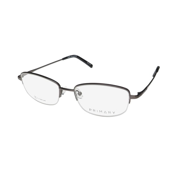 PRIMARY PT109 CAT EYE TITANIUM EYEGLASS FRAME/GLASSES HALF-RIM ALLERGY FREE RARE
