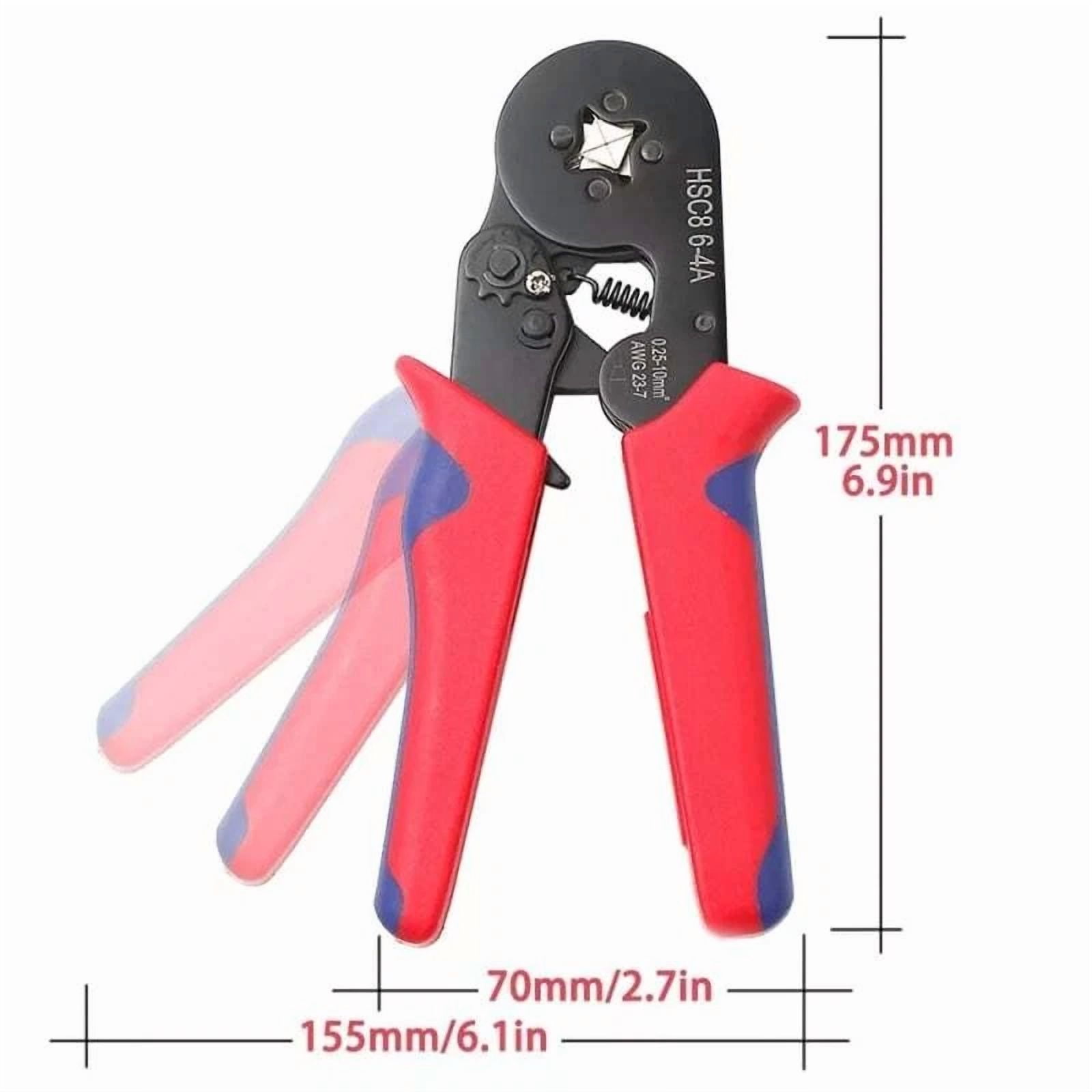 PRIME - 0.25-10Mm²Ratchet Bootlace Ferrule Crimper Crimping Crimp Tool Plier Wire End Us