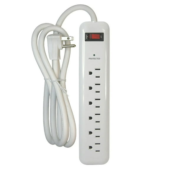 PRIME 1,000-Joules Surge Protector, 6 Outlets, 8-Ft. Cord, PB802126, PB802126