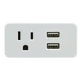 thumbnail image 1 of PRIME 1-Outlet Surge Protector Wall Tap with 2 USB-A Charging Outlets, PBU0012, 1 of 3
