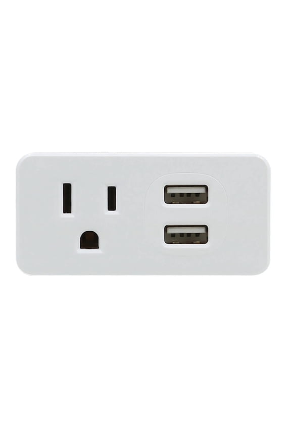 1-Outlet Surge Protector Wall Tap with 2 USB-A Charging Outlets, PBU0012