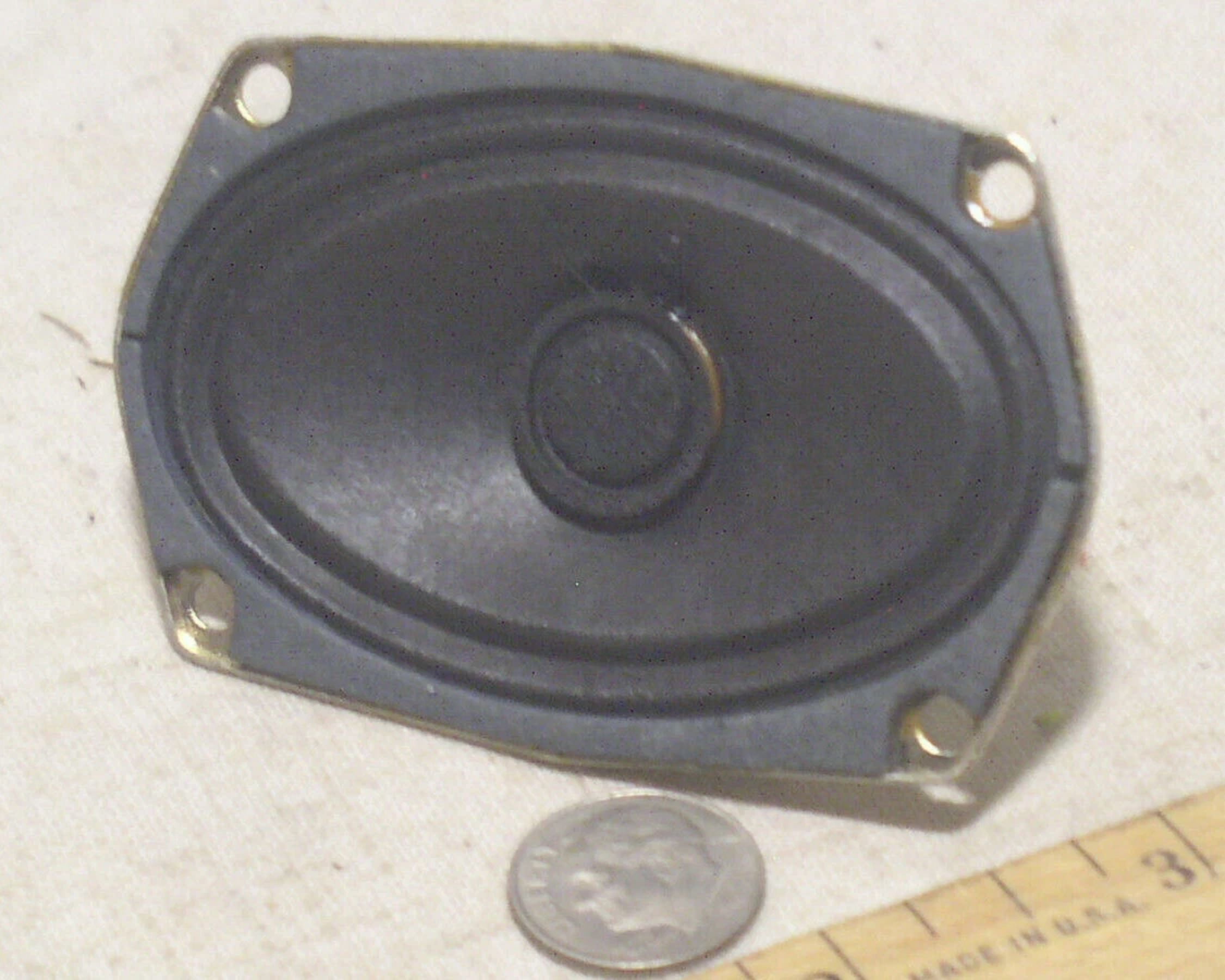 PRIME- 1 Speco New 8 Ohm .3W 1/3 Watt Oval Intercom Speaker 2*3" In Inch Paper Cone Usa