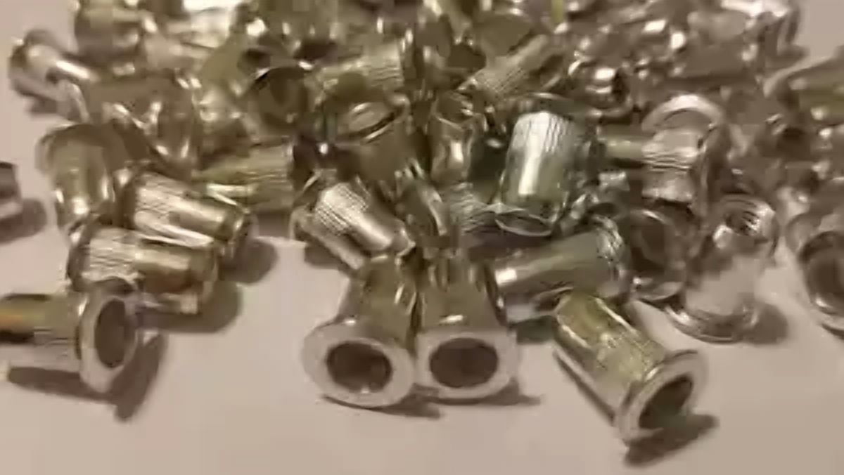 PRIME - 100 Pcs 10-32 Aluminum Flange Nutserts Rivet Nut Rivnut Nutsert