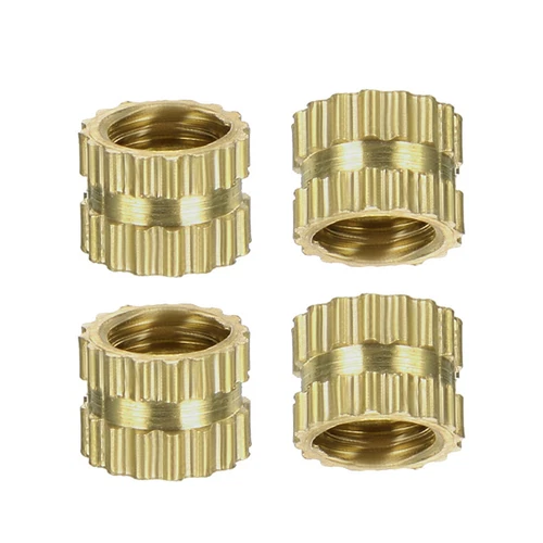 PRIME - 100Pcs M4X0.7 Insert Embedment Nut,For 3D Printer,Female Brass Knurled Threaded