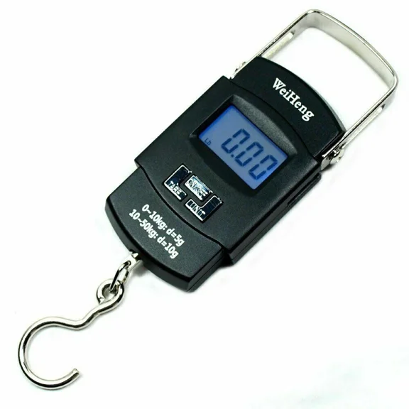 PRIME- 110Lbs 5G-10G Dual Accuracy Portable Digital Hanging Scale Fishing / Luggage