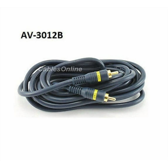 PRIME- 12' High Quality Python™ 1- Rca To 1-Rca Cable Av-3012B