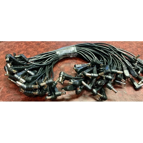 PRIME- 2.1Mm X 5.5Mm Coaxial Dc Power Cables Right Angle Plugs 14" Patch Cable