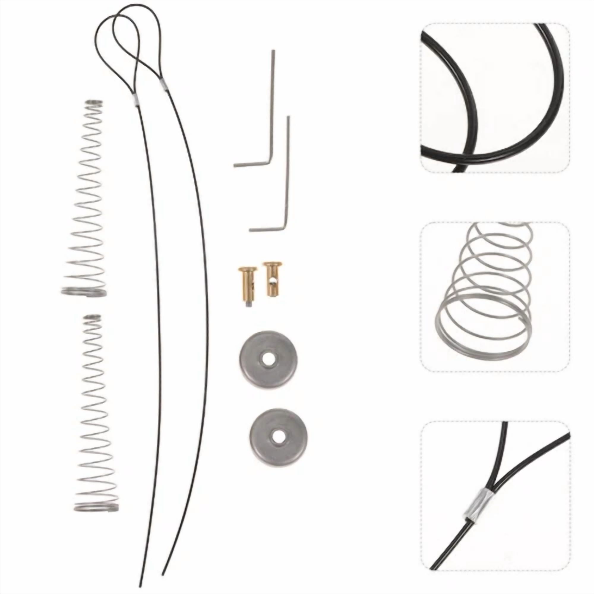 PRIME - 2 Sets Latches Gate Spring Cable Pull Fence Lock Door Locks Home Hardware