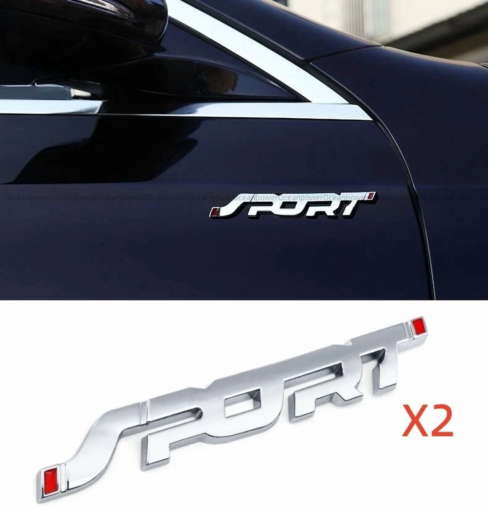 PRIME- 2×Sport Logo Emblem Metal Badge Sticker Trunk Decal Car Suv ...