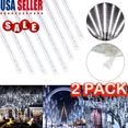 thumbnail image 1 of PRIME - 2X Led Meteor Shower Rain Lights Tree String Light 8 Tubes Garden Party Outdoor, 1 of 6