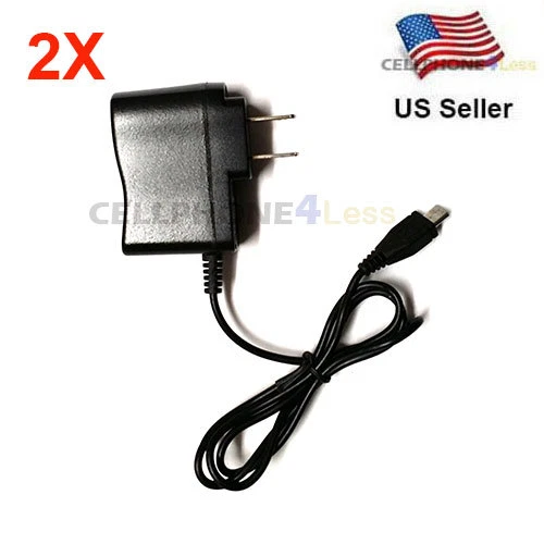PRIME- 2X Micro Usb Wall Ac Dc Home Charger For Most Cell Phone