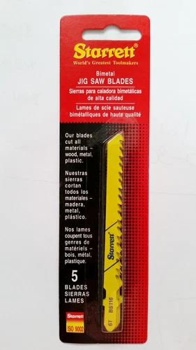 PRIME - 4" Jig Saw Blades, 6Tpi, T-Shank, Bs116-5, 20 Blades