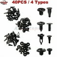 thumbnail image 1 of PRIME- 40 Car Plastic Rivets Fastener Clips Bumper Push Pin Rivet Retainer Accessories, 1 of 6