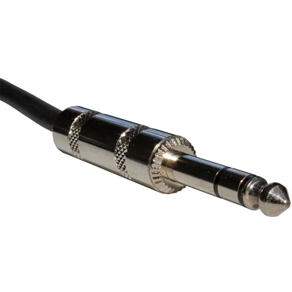 PRIME- 6 Ft Foot Stereo Trs 1/4 Plug To 6.3Mm Balanced Pro Audio Pa Dj Patch Cable Cord