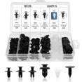 thumbnail image 1 of PRIME- Accessories Clip Trim Car Push Pin Rivet Bumper Door Panel Retainer Fastener Kit, 1 of 6