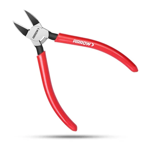 PRIME - Arrow 6" Precision Wire Cutters Diagonal Flush Cut Plier Spring Load Side Cutter