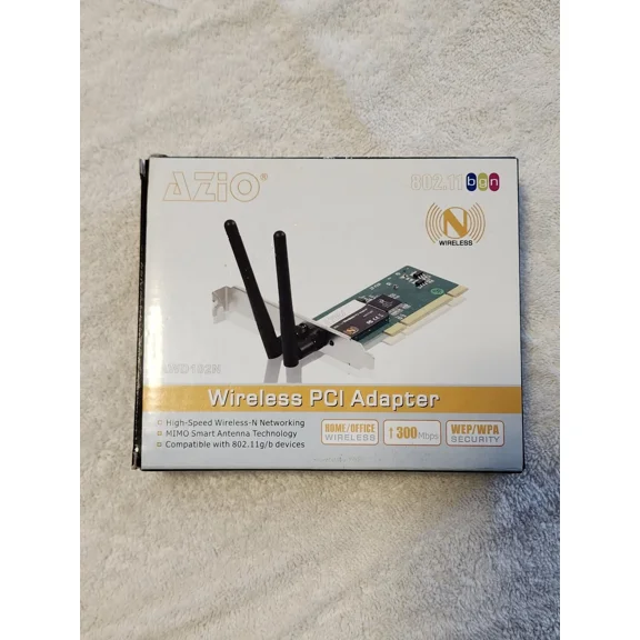 PRIME- Azio Corporation Azio Awd102N Ieee 802.11B/G Ieee 802.11N Draft 2.0 Pci Up To 300Mbps Wireless Data...
