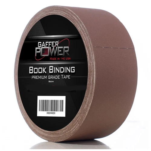 PRIME - Bookbinding Tape By Gaffer Power, Brown Cloth Book Repair Tape, 2" X 15 Yards