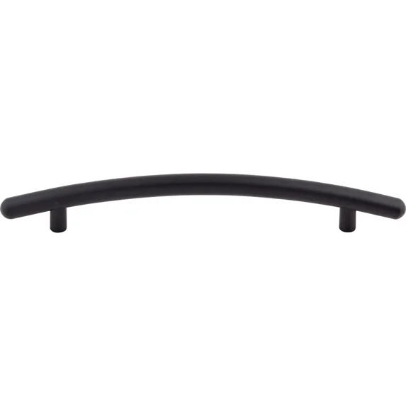 PRIME - Curved 6 5/16" Center To Center Bar Pull Flat Black
