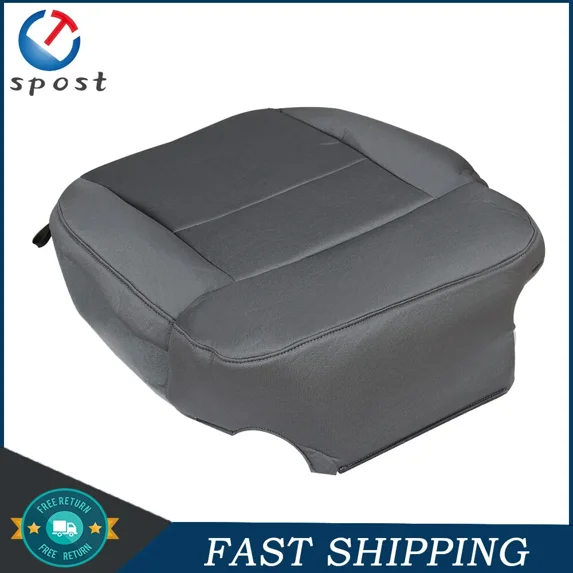 PRIME - For Ford F150 Xlt Replacement Driver Side Bottom Gray Cloth Seat Cover 2004-2008