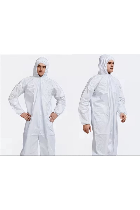 Disposable Protective Coverall Home Suit Cleaning Painting Size Large