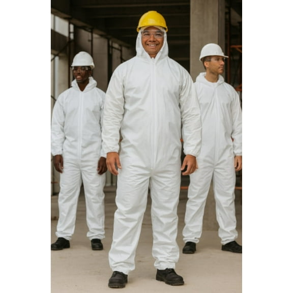 PRIME GUARD Protective Hazmat PPE Disposable Coverall Suit Sizes S, M, L, XL, 2XL, 3XL, 4XL